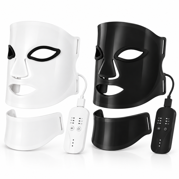 Masque LED Silicone Sans Fil — Visage & Cou