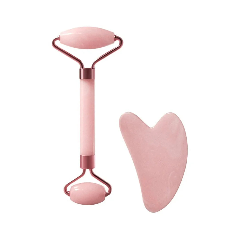 Rouleau de Massage Facial — Duo rouleau & gua sha