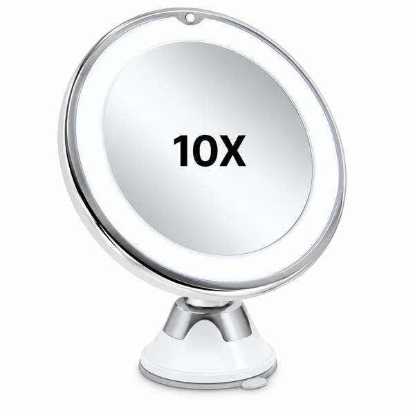 Miroir Lumineux Grossissant 10× — Écran tactile