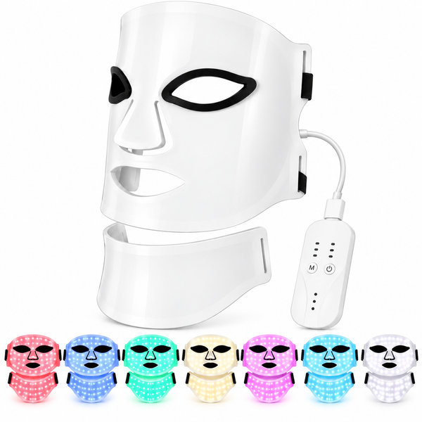 Masque LED Silicone Pro — Visage & Cou, 7 couleurs