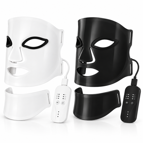 Masque LED Silicone Sans Fil — Visage & Cou