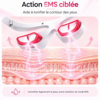 Masque Oculaire LED — Lumière rouge 3D