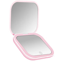Miroir de Poche LED — Grossissant 2× ou 10×