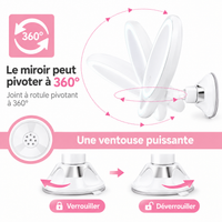 Miroir Lumineux Grossissant 10× — Écran tactile