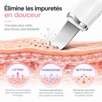 Spatule Ultrasonique — Nettoyage profond des pores